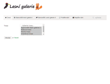 Tablet Screenshot of lesnigalerie.praha21.cz